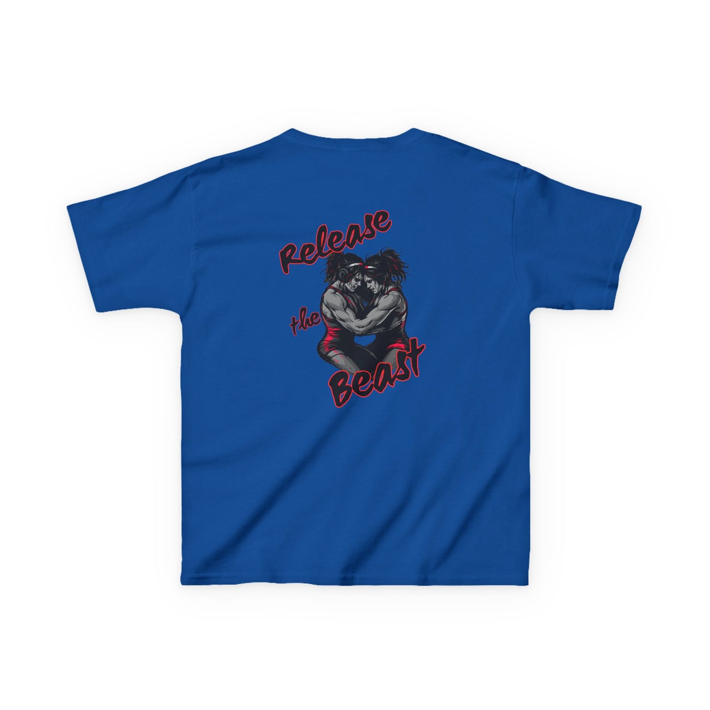 Kids Heavy Cotton Tee - Release the Beast Graphic Tee youth girl wrestlers