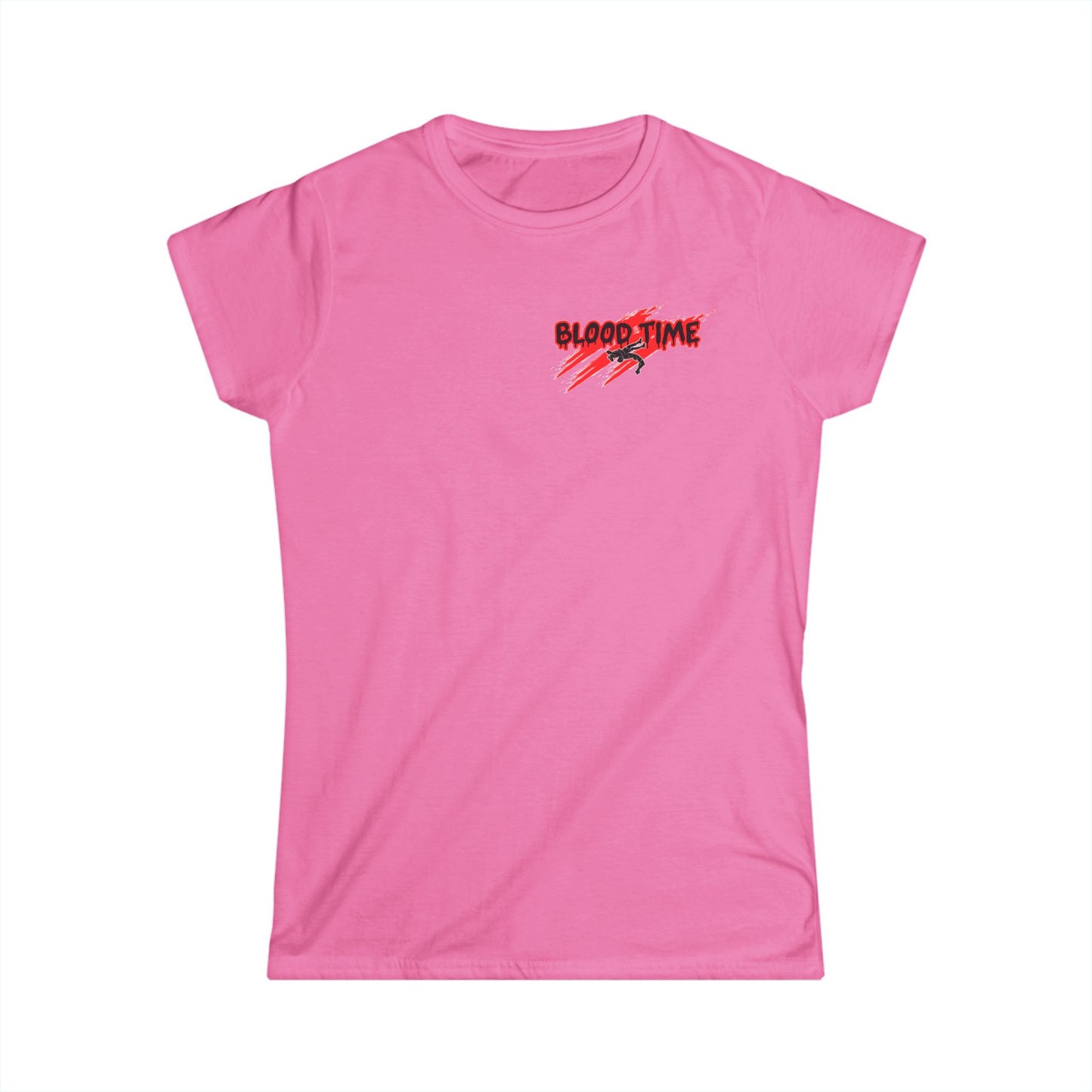 Blood Time Graphic Tee for Women - Bold Athletic Design for Sports Enthusiasts