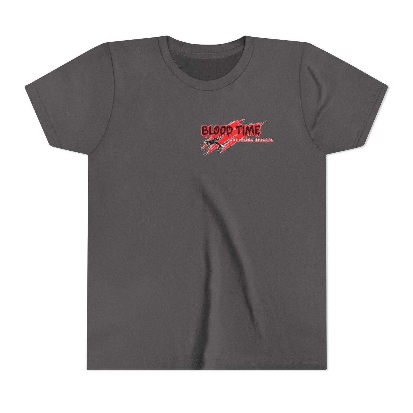 Youth Short Sleeve Tee - "Blood Time" Motivational T-Shirt for Kids