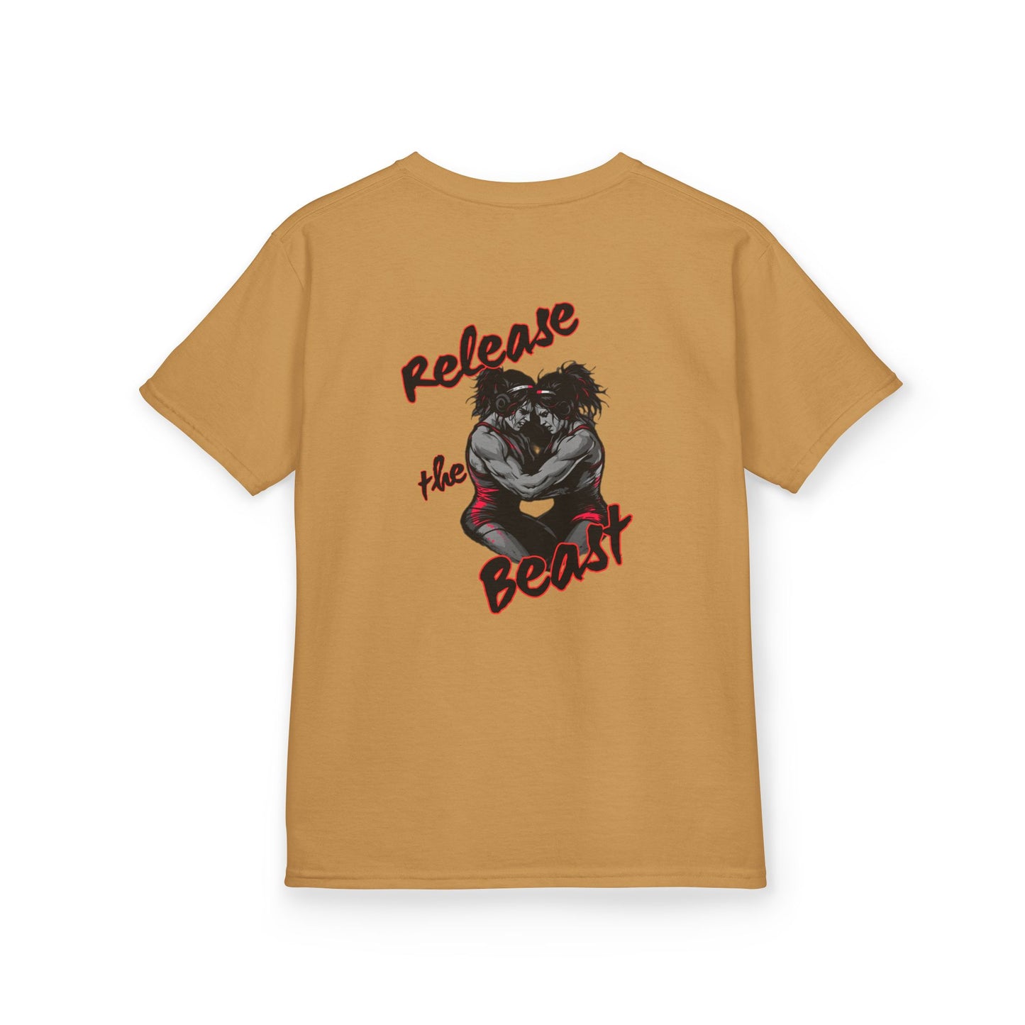 Kids Heavy Cotton Tee - Release the Beast Graphic Tee youth girl wrestlers