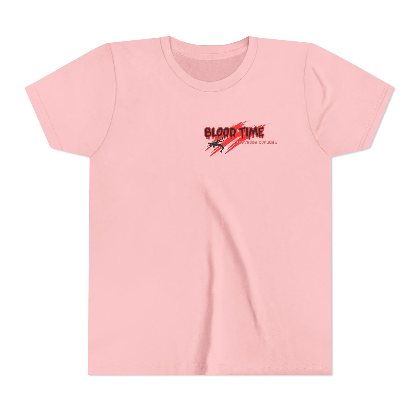 Youth Short Sleeve Tee - "Blood Time" Motivational T-Shirt for Kids