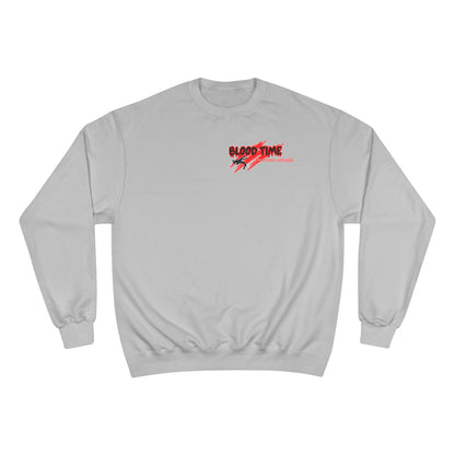 Blood Time Champion Sweatshirt - Graphic Streetwear for Fitness Enthusiasts