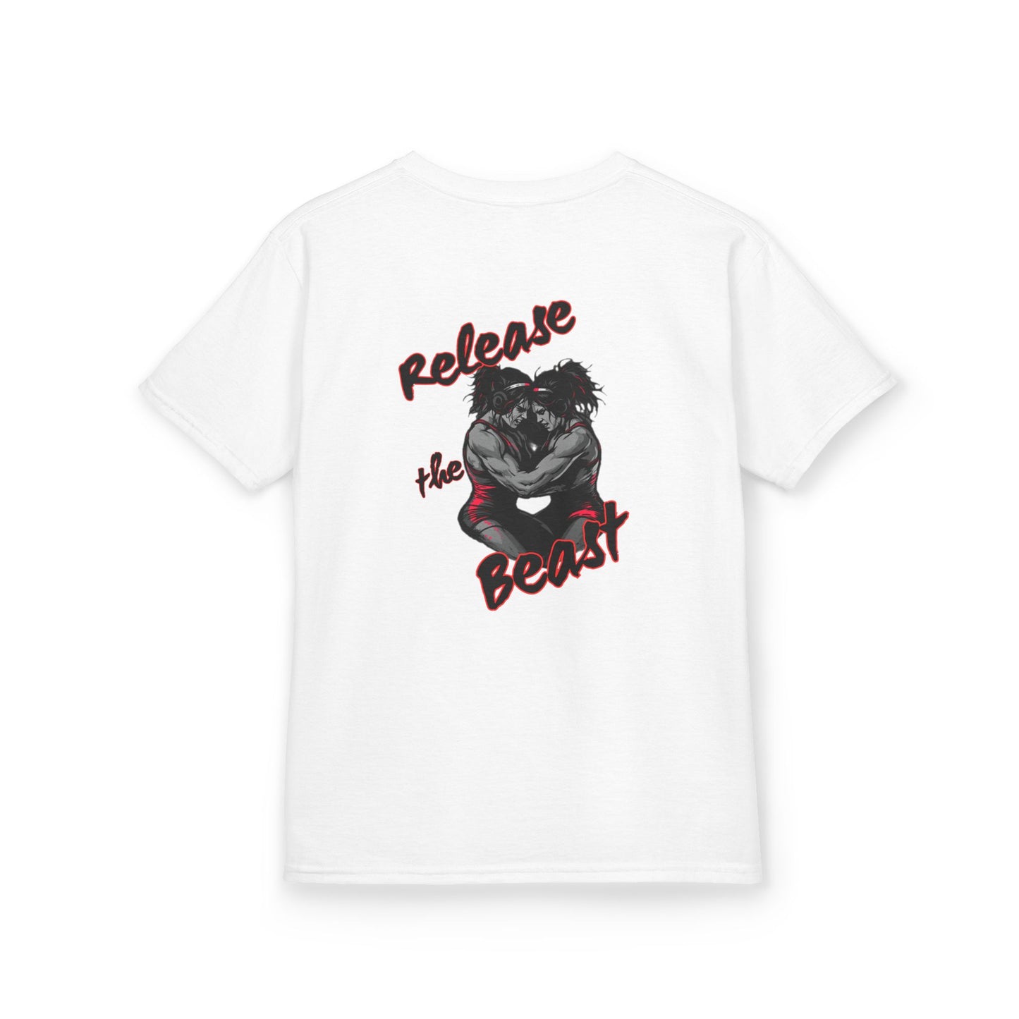 Kids Heavy Cotton Tee - Release the Beast Graphic Tee youth girl wrestlers