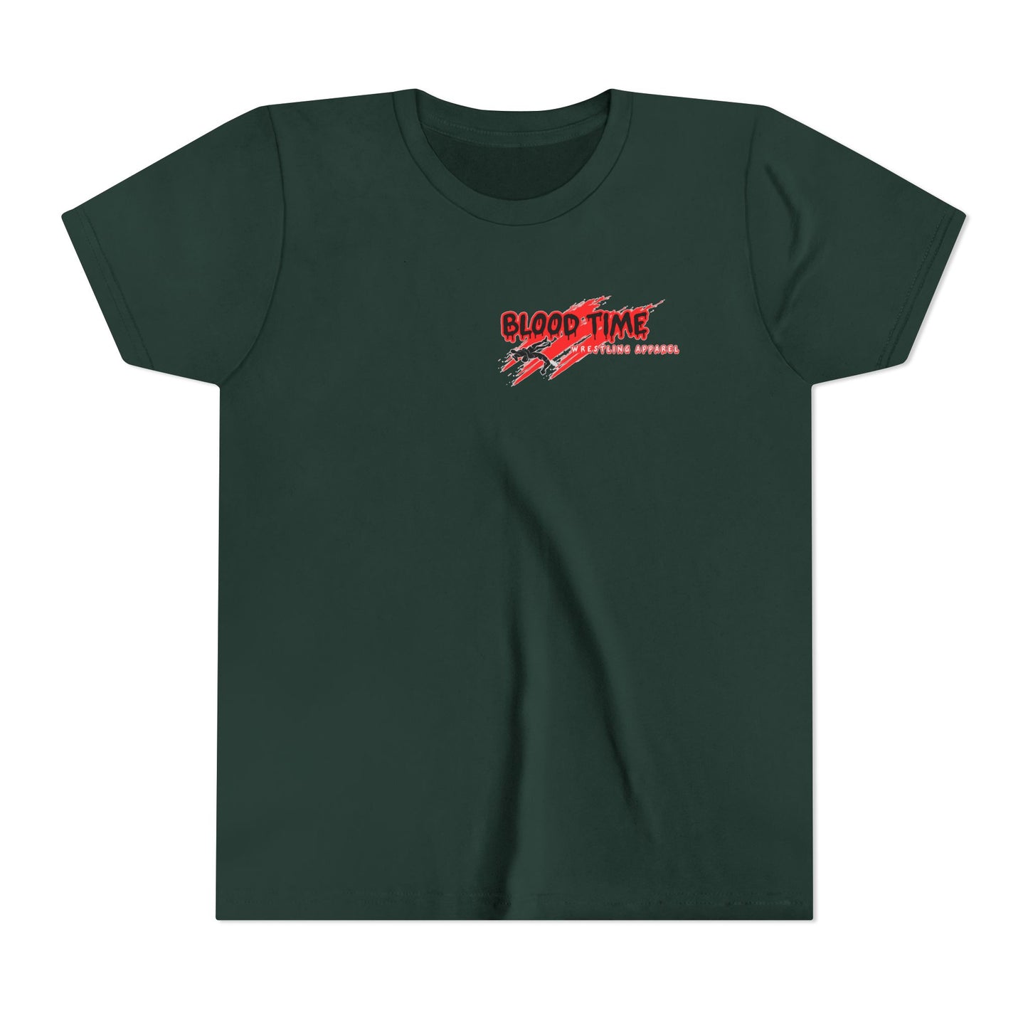 Youth Short Sleeve Tee - "Blood Time" Motivational T-Shirt for Kids