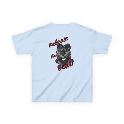 Kids Heavy Cotton Tee - Release the Beast Graphic Tee youth girl wrestlers