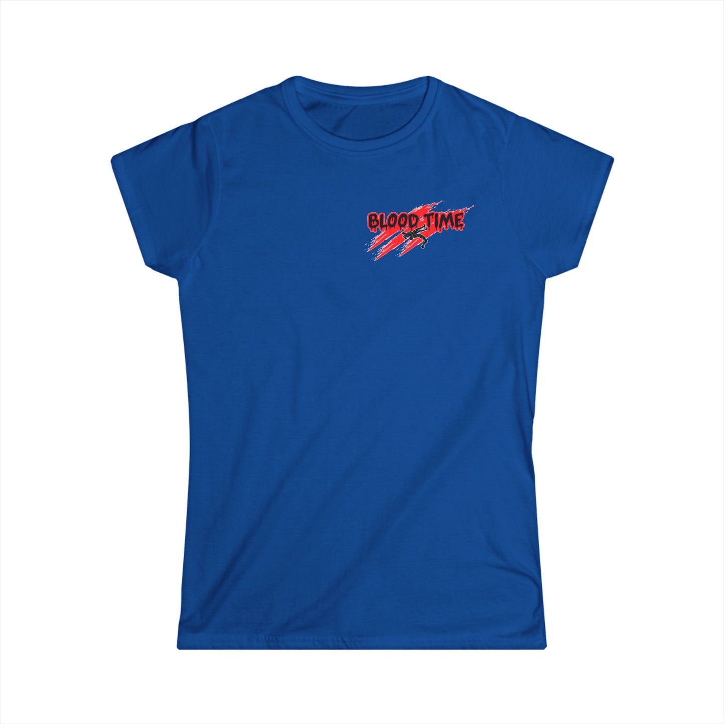 Blood Time Graphic Tee for Women - Bold Athletic Design for Sports Enthusiasts