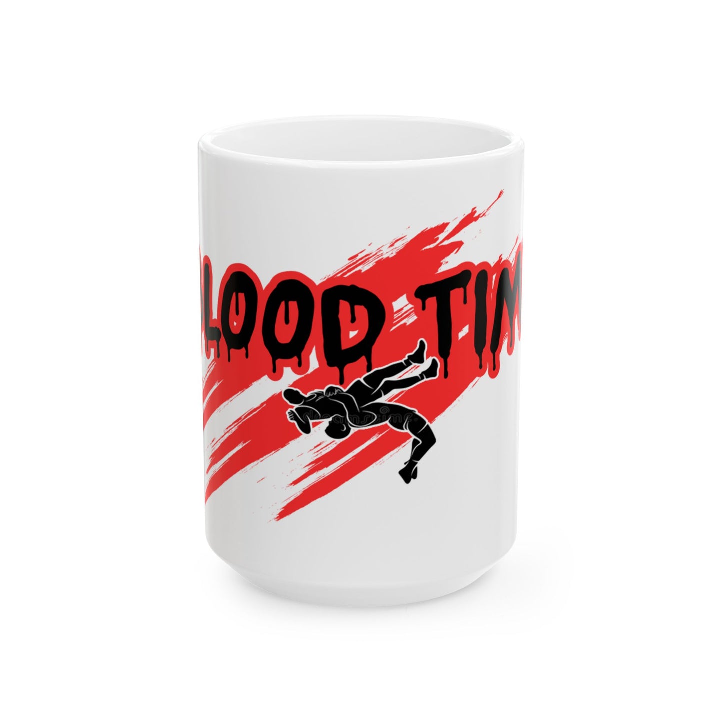 Blood Time Ceramic Mug - Perfect for Horror Fans | 11oz & 15oz Options