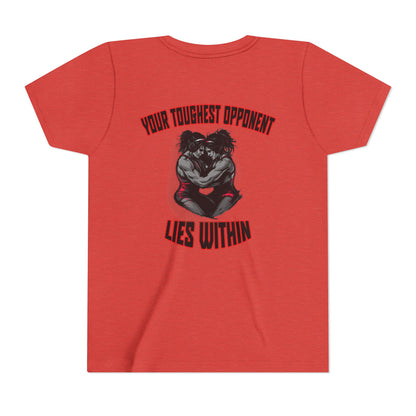 Youth Short Sleeve Tee - "Blood Time" Motivational T-Shirt for Kids