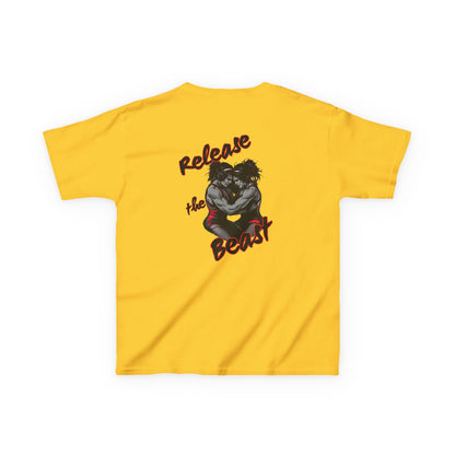 Kids Heavy Cotton Tee - Release the Beast Graphic Tee youth girl wrestlers