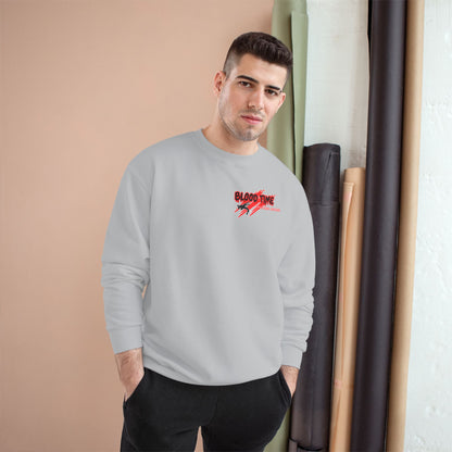 Blood Time Champion Sweatshirt - Graphic Streetwear for Fitness Enthusiasts