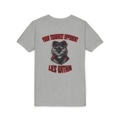 Youth Short Sleeve Tee - "Blood Time" Motivational T-Shirt for Kids