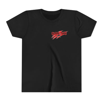 Youth Short Sleeve Tee - 'Blood Time' Graphic T-Shirt for Empowerment & Activism