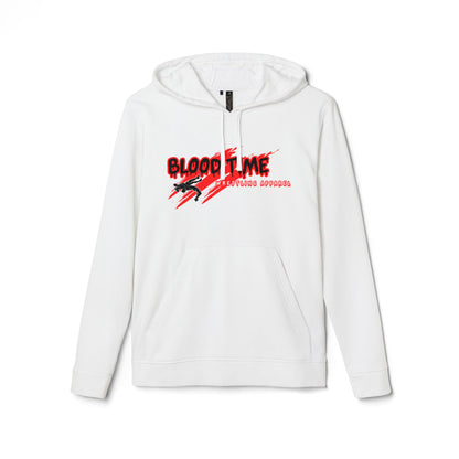 Adidas Unisex Fleece Hoodie - 'Blood Time' Casual Streetwear