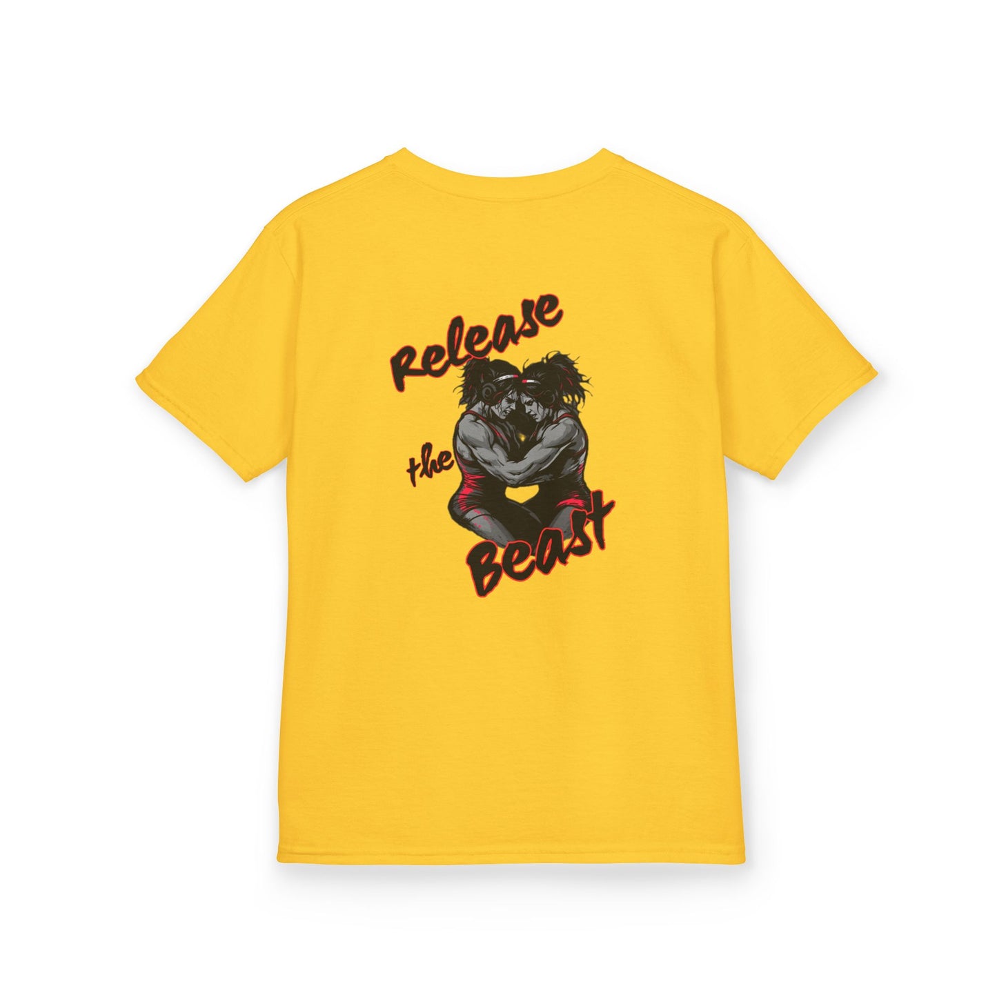 Kids Heavy Cotton Tee - Release the Beast Graphic Tee youth girl wrestlers