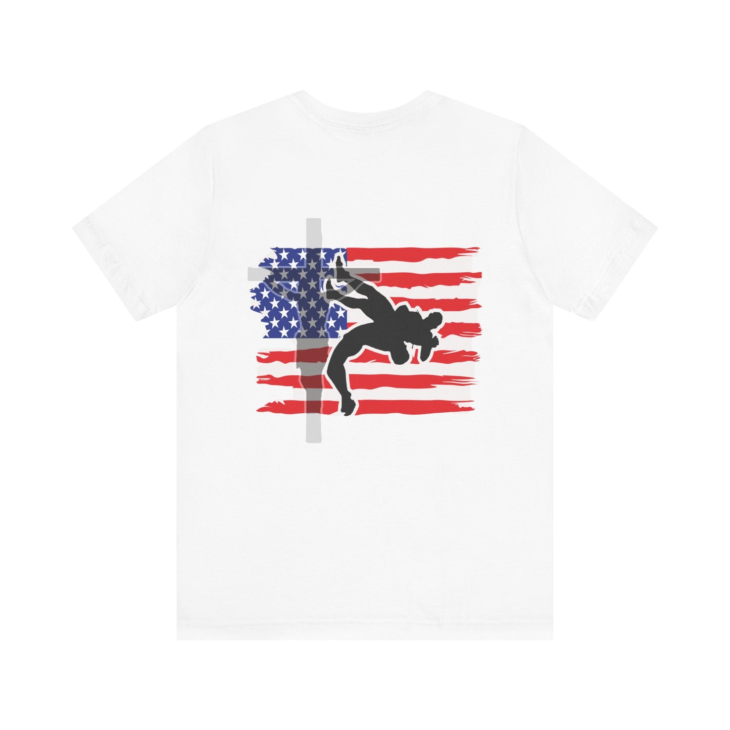 Blood Time Unisex Jersey Tee - Bold Graphic T-Shirt with American Flag Design