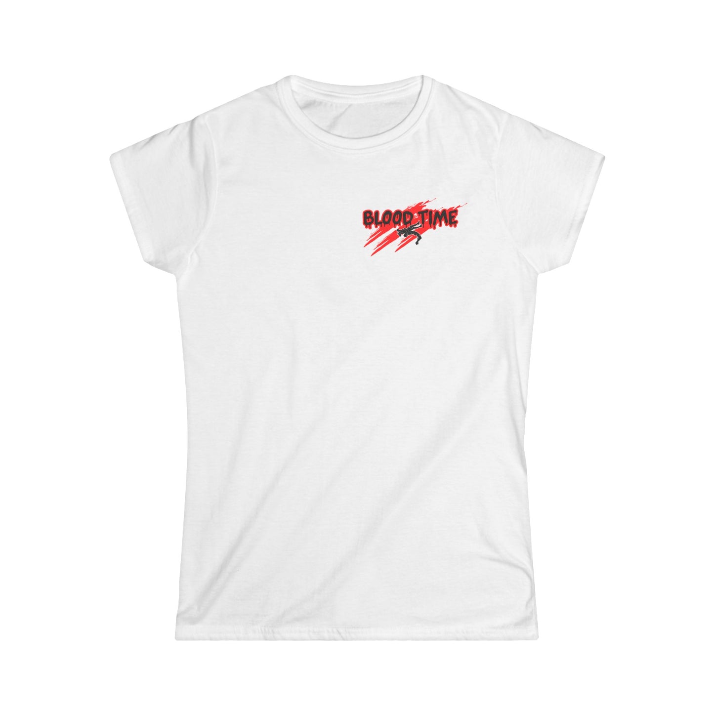 Blood Time Graphic Tee for Women - Bold Athletic Design for Sports Enthusiasts