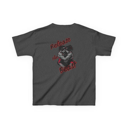 Kids Heavy Cotton Tee - Release the Beast Graphic Tee youth girl wrestlers