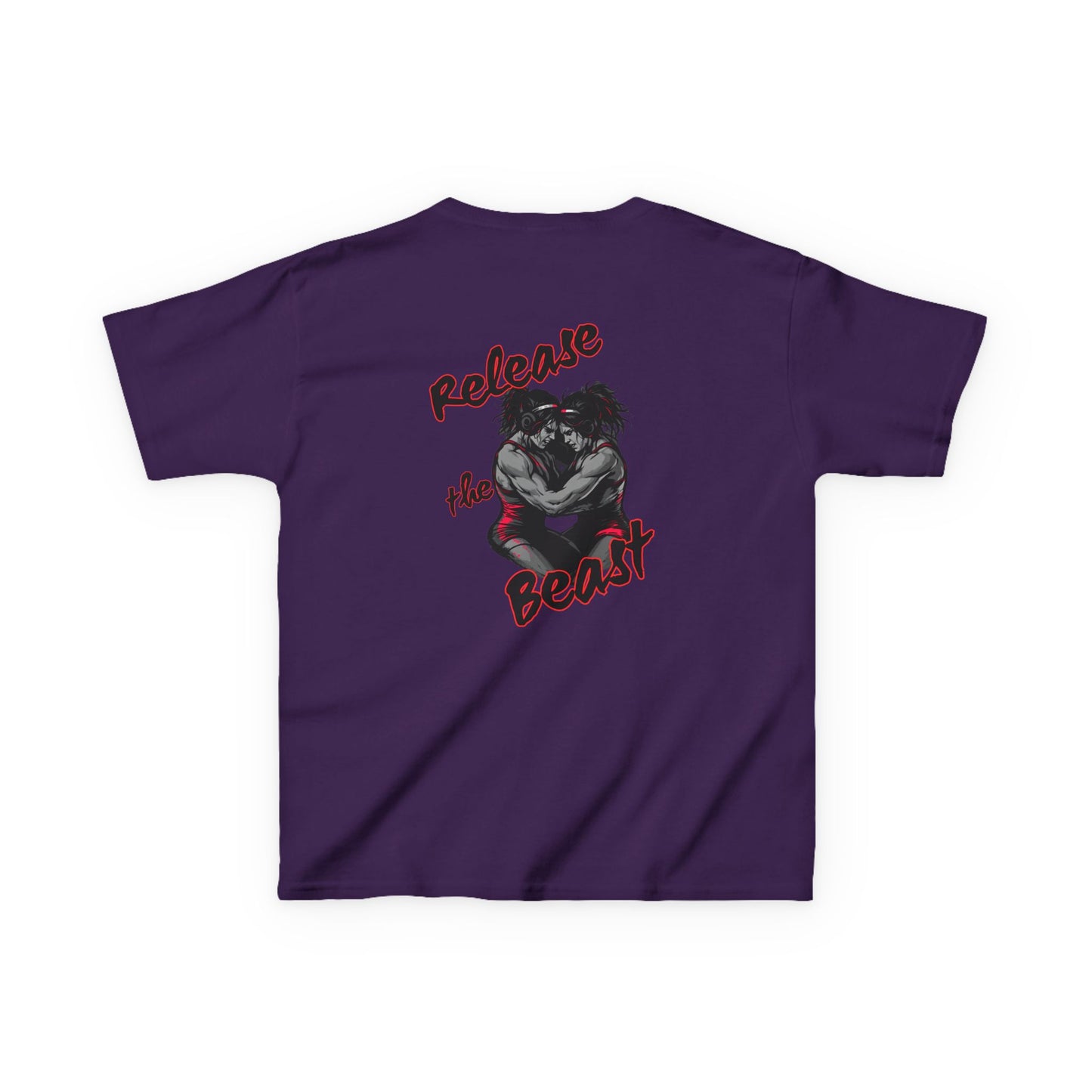 Kids Heavy Cotton Tee - Release the Beast Graphic Tee youth girl wrestlers