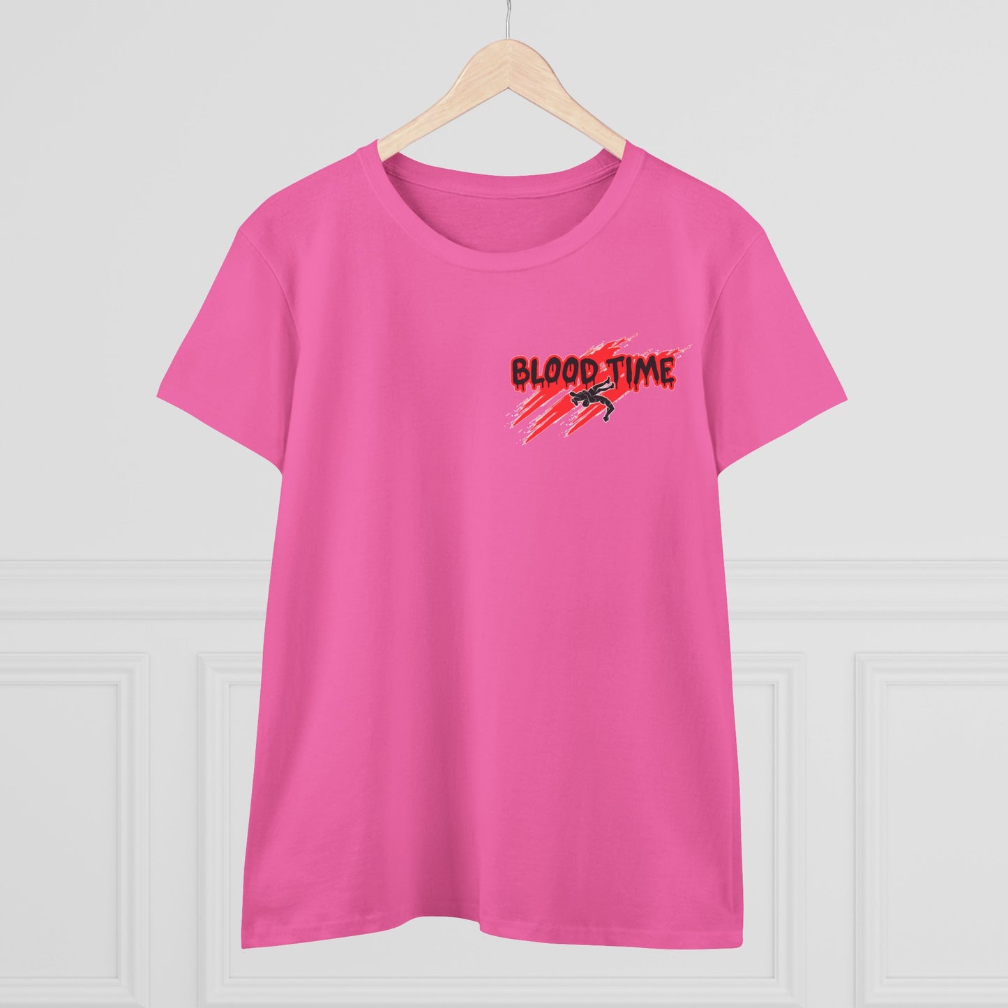 Blood Time Women's Cotton Tee - Perfect for Match Day Enthusiasts