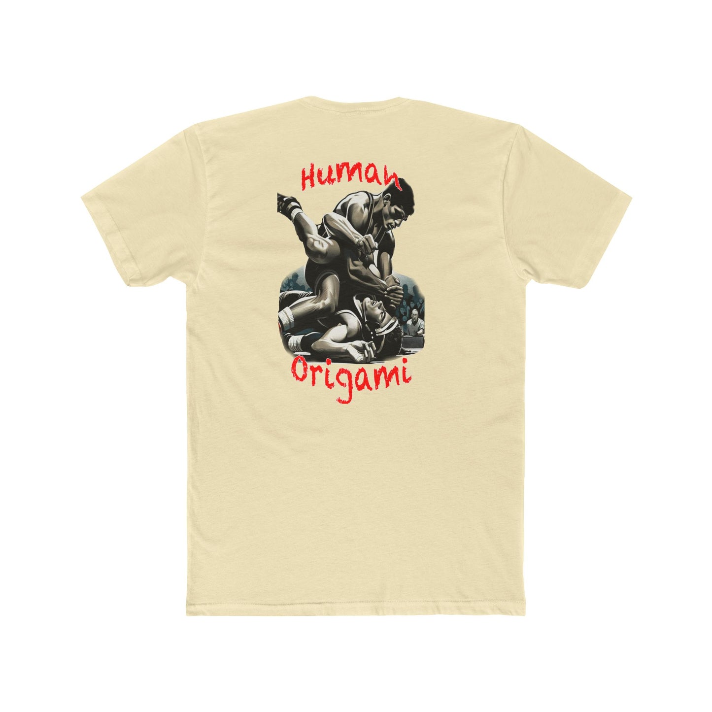 Limited Edition Human Origami Unisex Cotton Crew Tee - Bold Graphic Design