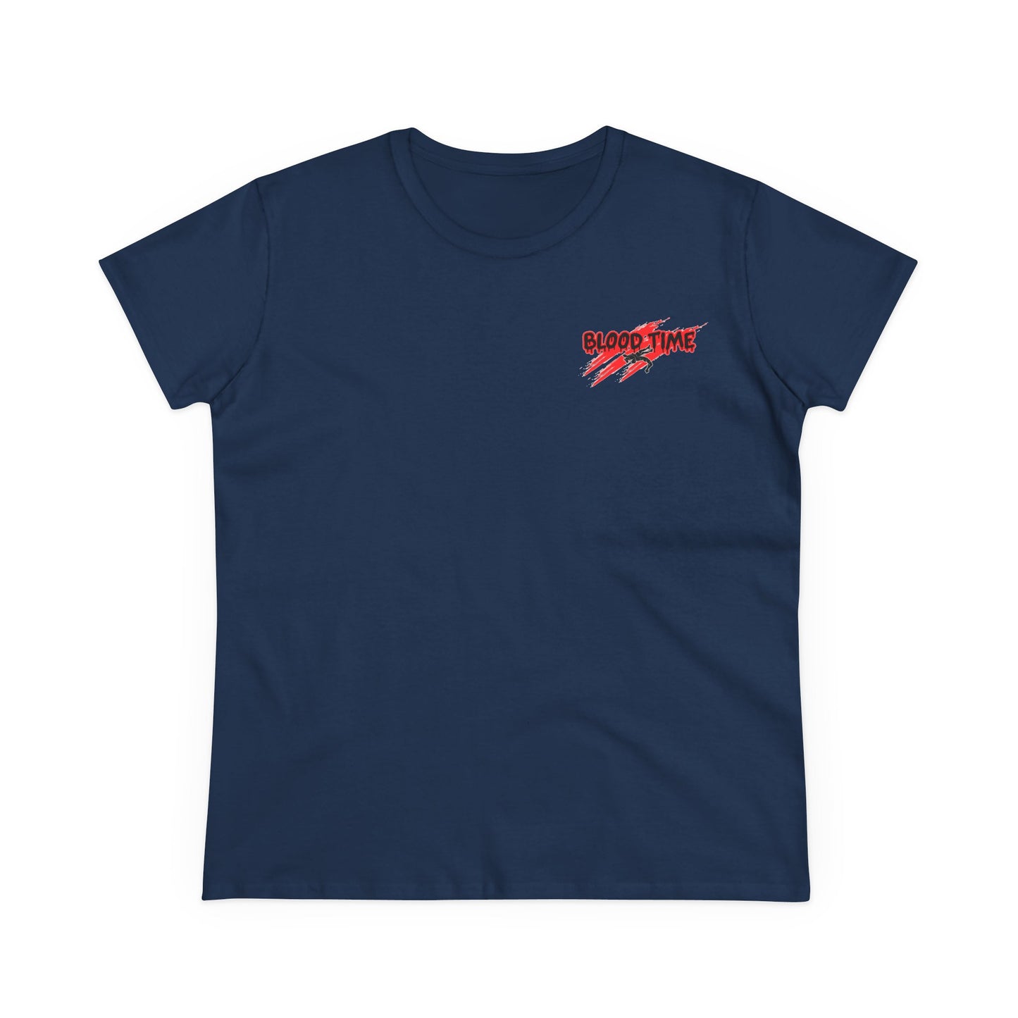 Empowering Women's Cotton Wrestling Tee - 'Blood Time' & 'GRL PWR' Designs